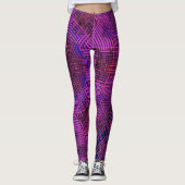 Weave Mandala Pink Lila und blau Leggings (Vorderseite)
