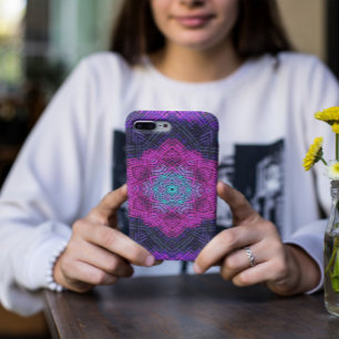Weave Mandala Pink Purple and Blue Case-Mate iPhone Hülle