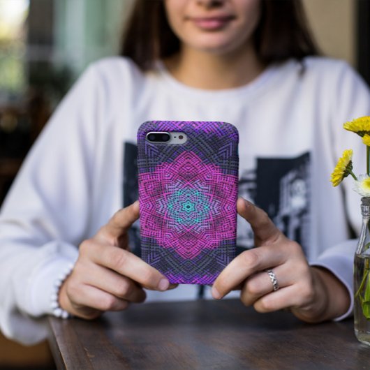 Weave Mandala Pink Purple and Blue Case-Mate iPhone Hülle