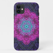 Weave Mandala Pink Purple and Blue Case-Mate iPhone Hülle (Rückseite)