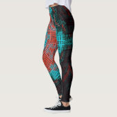 Weave Mandala Red und Blue Leggings (Links)