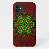 Weave Mandala Red und Green Case-Mate iPhone Hülle (Rückseite)