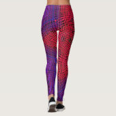 Weave Mandala Red und Lila Leggings (Rückseite)