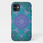 Weave Mandala Rosa und Blau Case-Mate iPhone Hülle (Rückseite)