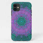 Weave Mandala Rosa und Blau Case-Mate iPhone Hülle (Rückseite)