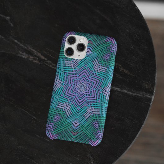 Weave Mandala Rosa und Blau Case-Mate iPhone Hülle