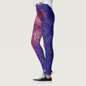 Weave Mandala Rosa und Blau Leggings (Links)