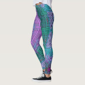 Weave Mandala Rosa und Blau Leggings (Links)