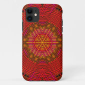 Weave Mandala Rosa und Gelb Case-Mate iPhone Hülle (Rückseite)