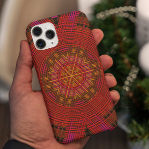 Weave Mandala Rosa und Gelb Case-Mate iPhone Hülle