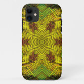 Weave Mandala Yellow Green und Orange Case-Mate iPhone Hülle (Rückseite)
