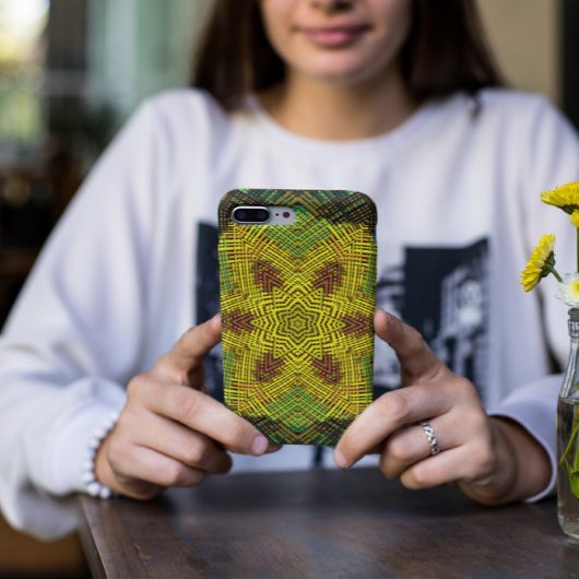 Weave Mandala Yellow Green und Orange Case-Mate iPhone Hülle