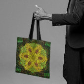Weave Mandala Yellow Green und Orange Tasche