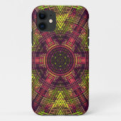 Weave Mandala Yellow Pink und Lila Case-Mate iPhone Hülle (Rückseite)