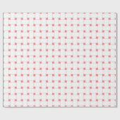 Weave Muster auf Rose rosa, benutzerdefinierbar Geschenkpapier (Flach)