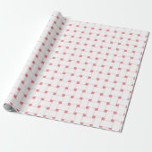 Weave Muster auf Rose rosa, benutzerdefinierbar Geschenkpapier (Ungerollt)