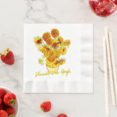 Weave Muster der Sonnenblumen von Vincent van Gogh Serviette (Beispiel)