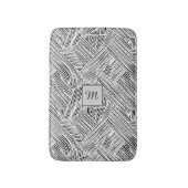 Weave Pattern Design Art  Badematte (Vorderseite Vertikal)