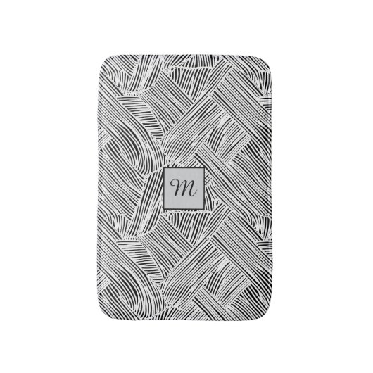 Weave Pattern Design Art  Badematte (Vorderseite Vertikal)