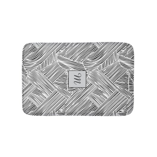 Weave Pattern Design Art  Badematte (Vorderseite)
