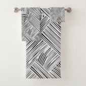 Weave Pattern Design Art  Badhandtuch Set (Insitu)