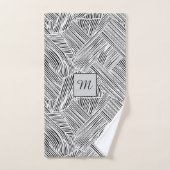 Weave Pattern Design Art  Badhandtuch Set (Handtuch)