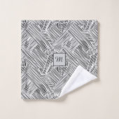 Weave Pattern Design Art  Badhandtuch Set (Waschlappen)