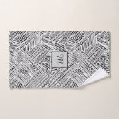 Weave Pattern Design Art  Badhandtuch Set (Handtuch)