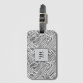 Weave Pattern Design Art  Gepäckanhänger (Vorderseite Vertikal)