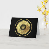 Weave Pattern Karte (Gelbe Blume)