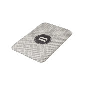 Weave Pattern Monogram Badematte (Schrägansicht)