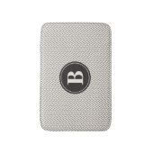 Weave Pattern Monogram Badematte (Vorderseite Vertikal)