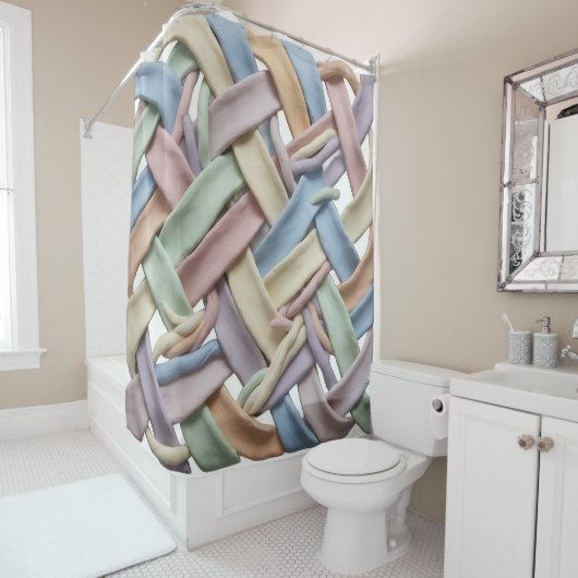 Weave pattern Shower Curtain Duschvorhang (Beispiel)