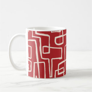 Weave Sip Rot Weiß Kaffeetasse