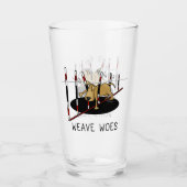 Weave Woes - Agility lustig steckte Hundeschuhe Glas (Vorderseite)