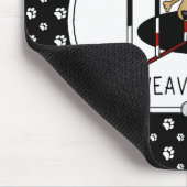 Weave Woes - Agility lustig steckte Hundeschuhe Mousepad (Ecke)