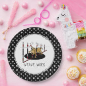Weave Woes - Agility lustig steckte Hundeschuhe Pappteller (Party)