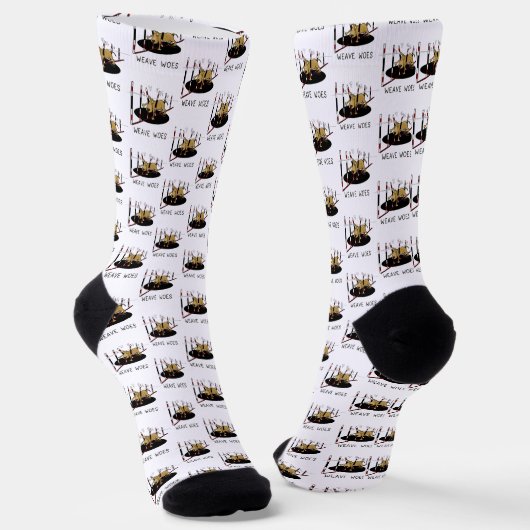 Weave Woes - lustiges Agility Socken (Gewinkelt)
