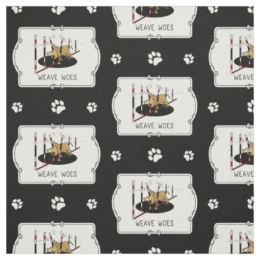 Weave Woes - lustiges Agility Stoff (Muster)