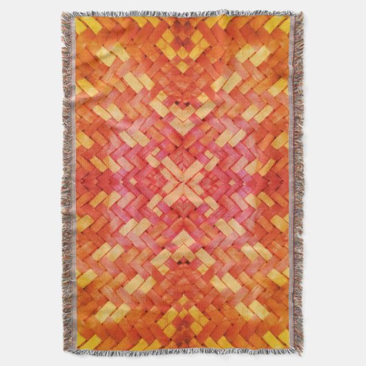 Weaved Harmony Pattern Throw Blanket Decke (Vorderseite Vertikal)