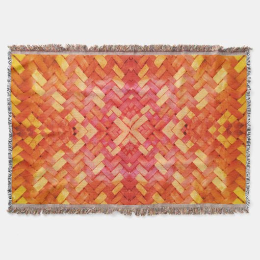 Weaved Harmony Pattern Throw Blanket Decke (Vorderseite)