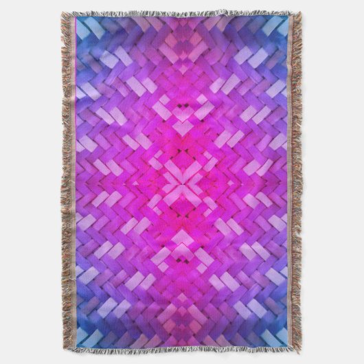 Weaved Harmony Pattern Throw Blanket Decke (Vorderseite Vertikal)