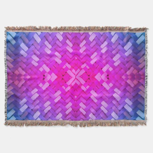 Weaved Harmony Pattern Throw Blanket Decke (Vorderseite)