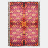 Weaved Harmony Pattern Throw Blanket Decke (Vorderseite Vertikal)