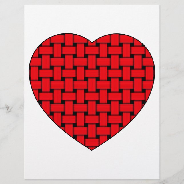 Weaved Red Heart (Vorderseite)