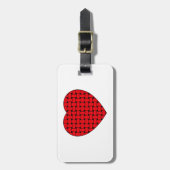 Weaved Red Heart Gepäckanhänger (Vorderseite vertikal)