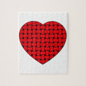 Weaved Red Heart Puzzle (Vertikal)