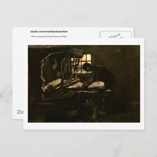 Weaver Arrange Threads (F35) Van Gogh Fine Art Postkarte (Vorne/Hinten)