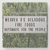 Weaver D's, Athen, Georgien, Marmorstein Untersetz Steinuntersetzer (Vorderseite)