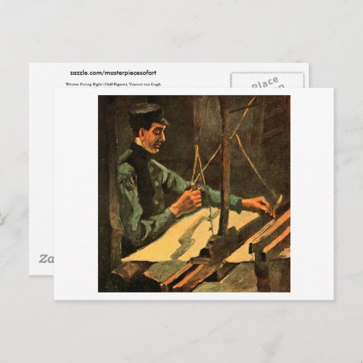 Weaver gegenüber der rechten Hälfte Abbildung Van Postkarte (Vorne/Hinten)